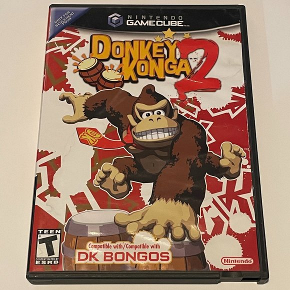 Donkey Konga 2 Nintendo Gamecube in Box Missing Manuals - Picture 1 of 3